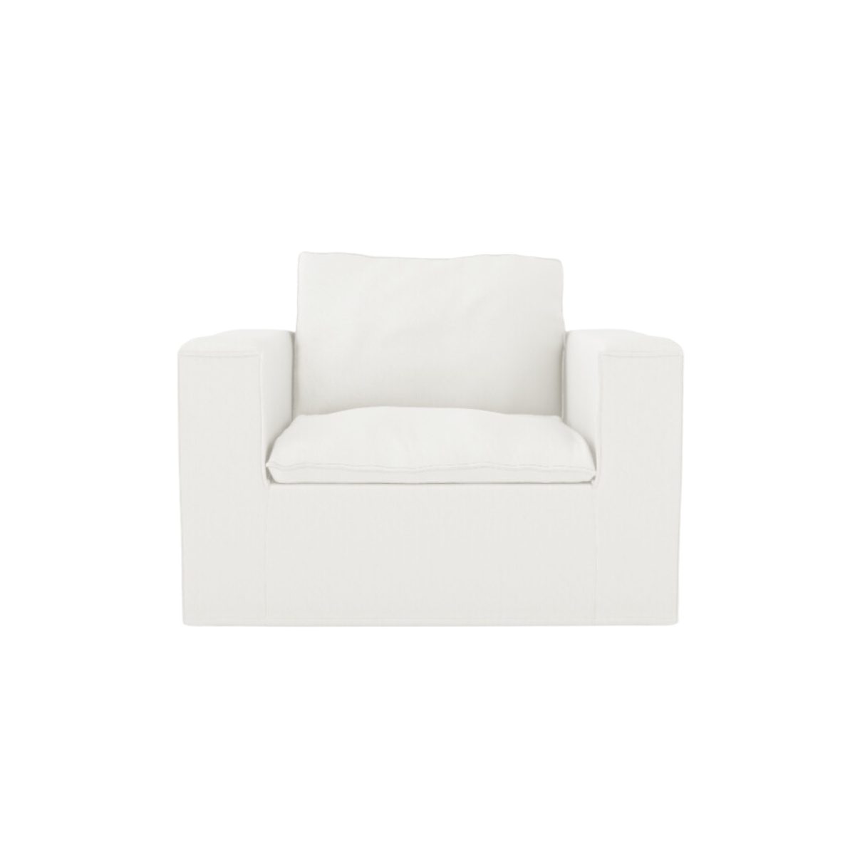 Luca Fåtölj True White. Luca Fåtölj Off White.
