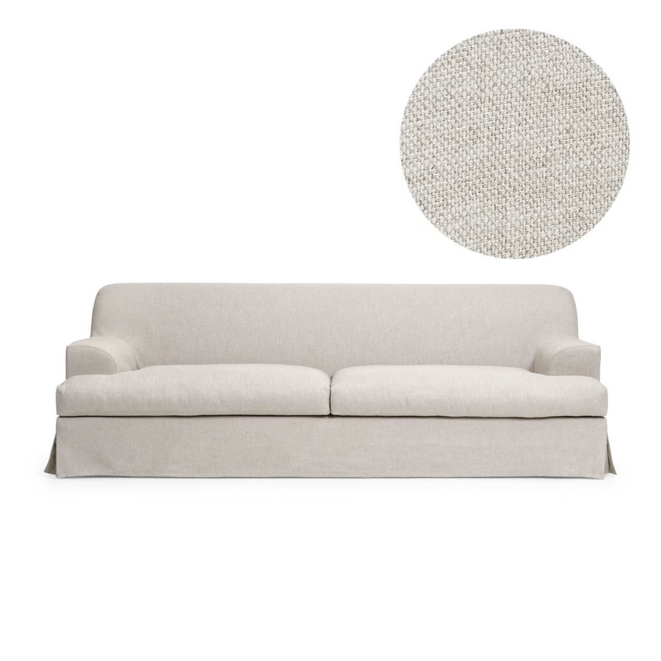Klädsel Frances 3-Sitssoffa Off White