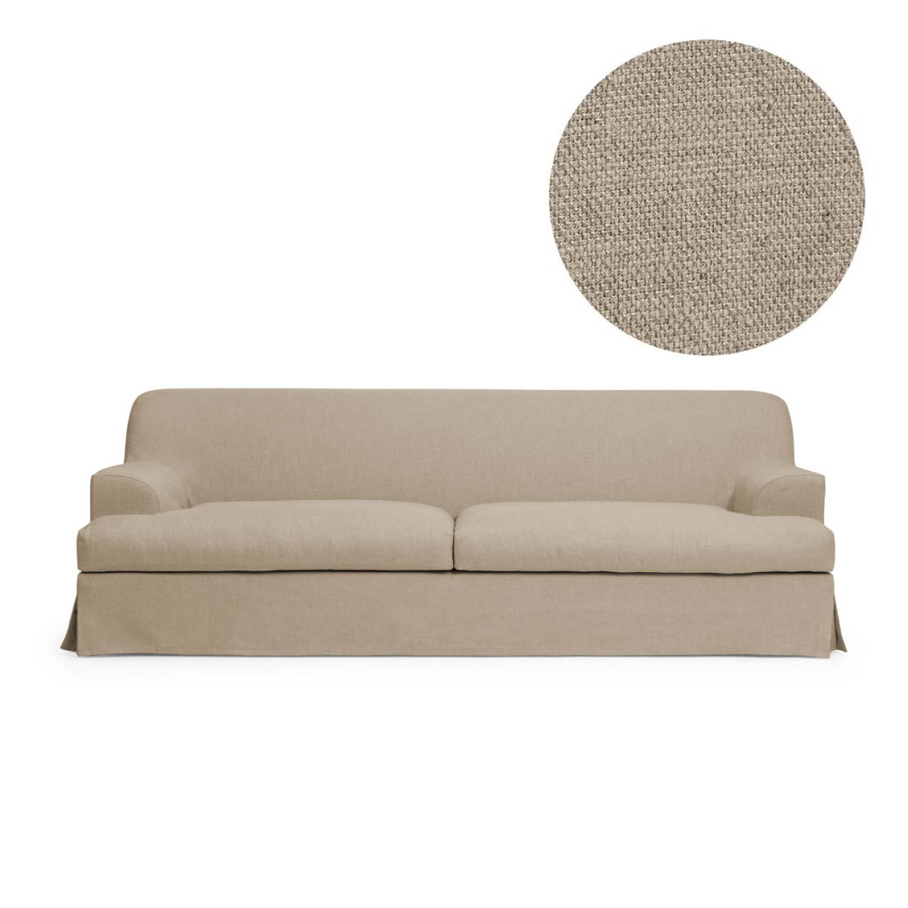 Klädsel Frances 3-Sitssoffa Khaki