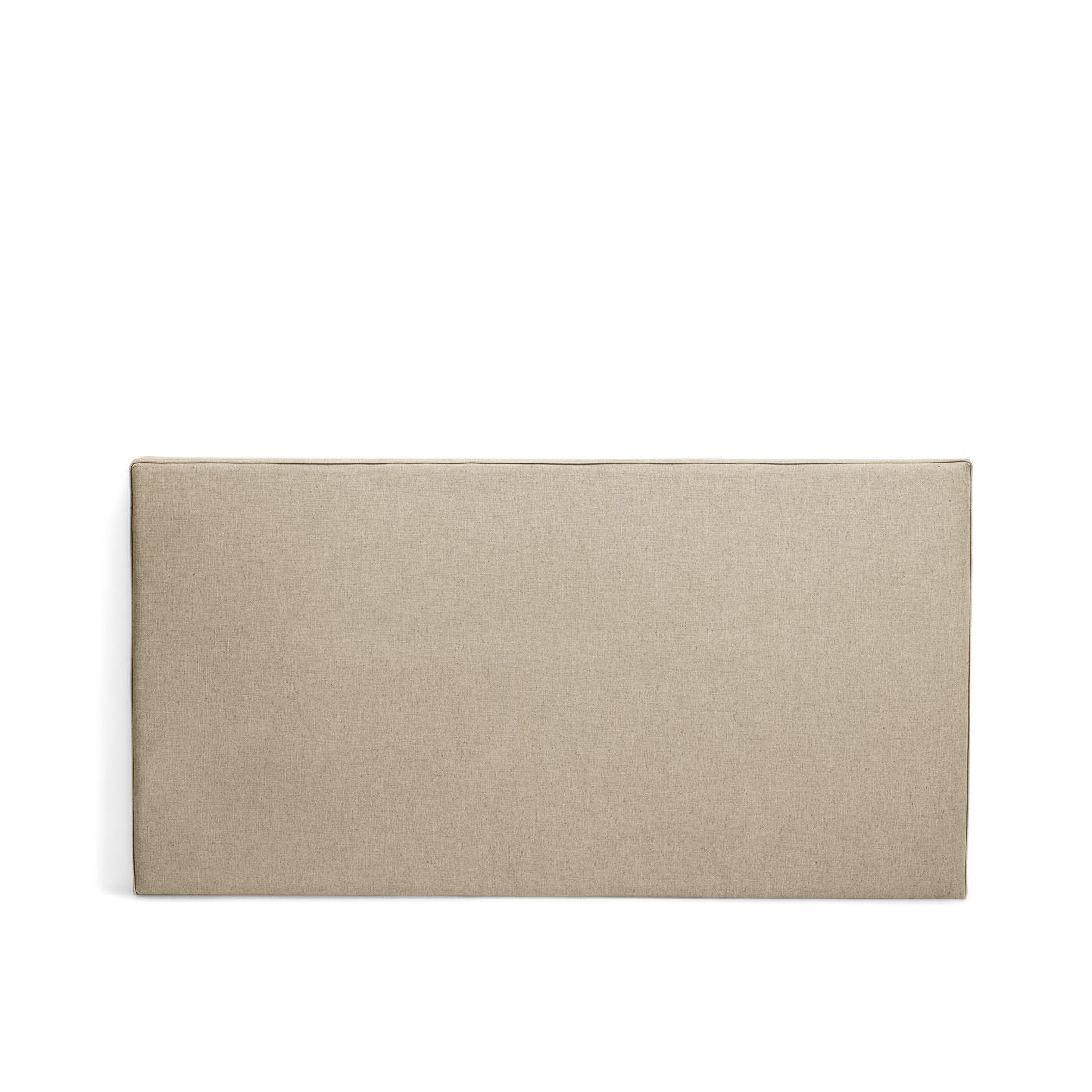 Bella rektangulär sänggavel i beige linne från Melimeli