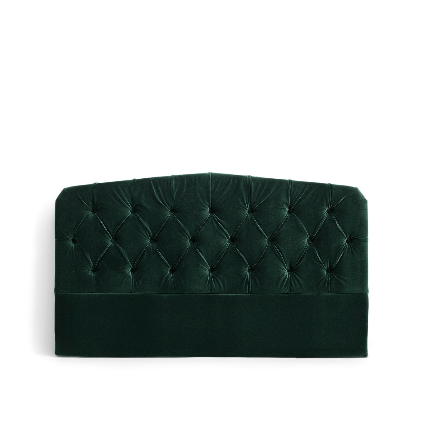 Darling Sänggavel Emerald Green är en stoppad sänggavel i mörkgrön sammet från Melimeli