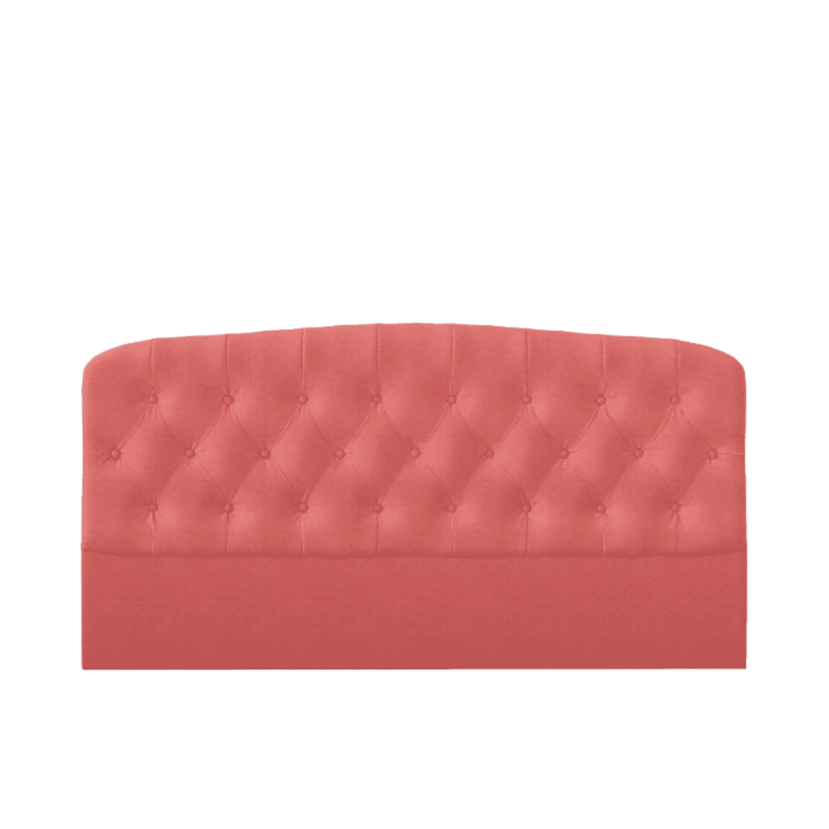 Darling Sänggavel Coral 120 cm. Darling är en stoppad sänggavel i korallröd chenille.