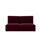 Lucie Grande 2-Sitssoffa (utan armstöd) Ruby Red. Lucie är en djup och rymlig modulsoffa i röd sammet.