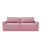 Lucie Grande 2-Sitssoffa Dusty Pink. Lucie är en djup och rymlig modulsoffa i rosa sammet.