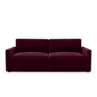 Lucie Grande 2-Sitssoffa Ruby Red. Lucie är en djup och rymlig modulsoffa i röd sammet.