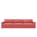 Lucie Grande 3-seters sofa Korall