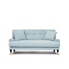 Blanca 2-Sitssoffa Baby Blue är en blå soffa i chenille från Melimeli