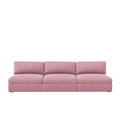 Lucie Grande 3-Sitssoffa (utan armstöd) Dusty Pink