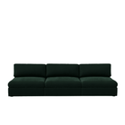 Lucie Grande 3-Sitssoffa (utan armstöd) Emerald Green. Lucie är en djup och rymlig modulsoffa i mörkgrön sammet.