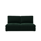 Lucie Grande 2-Sitssoffa (utan armstöd) Emerald Green. Lucie är en djup och rymlig modulsoffa i mörkgrön sammet.