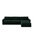 Lucie Grande 3-Sitssoffa (med fotpall) Emerald Green
