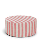 Sittpuff med röda ränder