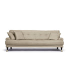 Blanca 3-sitssoffa Khaki i beige linne från Melimeli