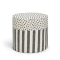 Colette Sittpuff Randig/Prickig Svart