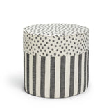 Colette Sittpuff Randig/Prickig Svart