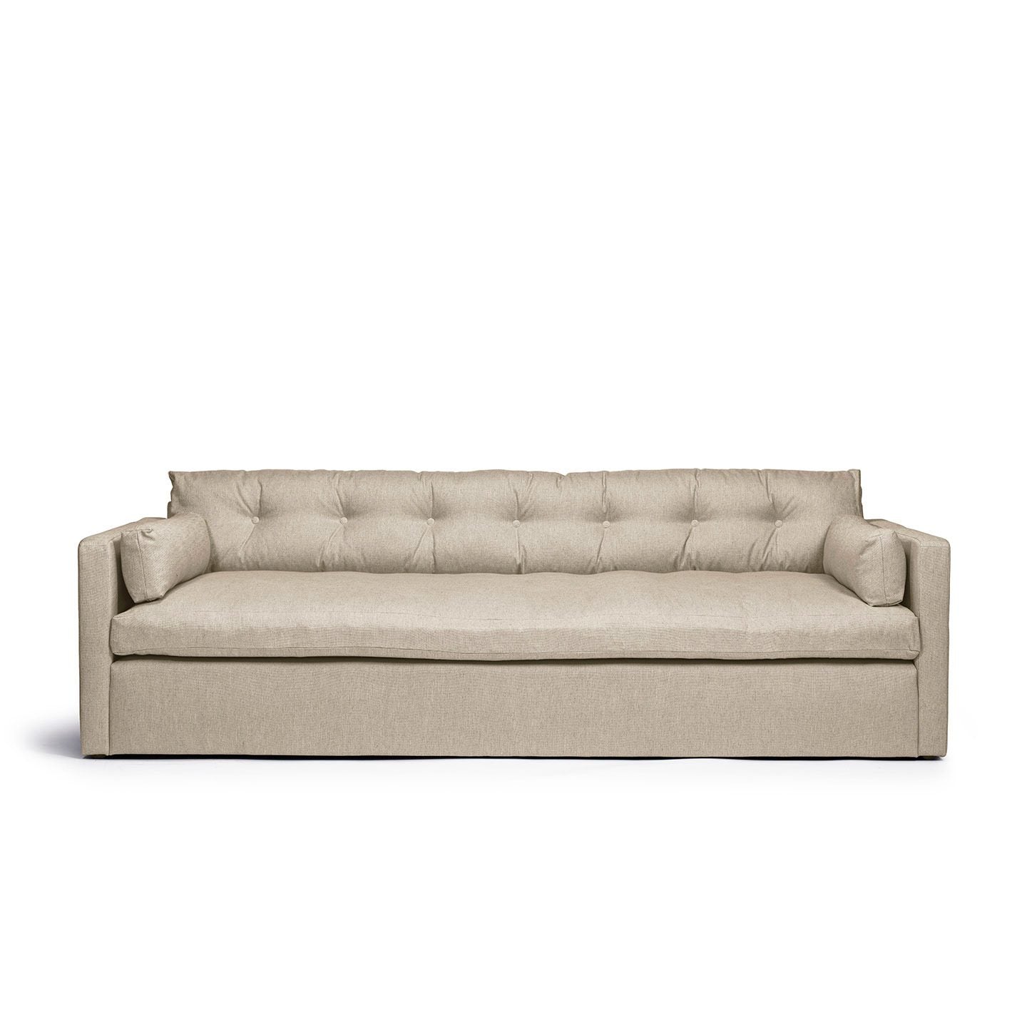 Dahlia 3-sitssoffa Khaki i beige linne från Melimeli