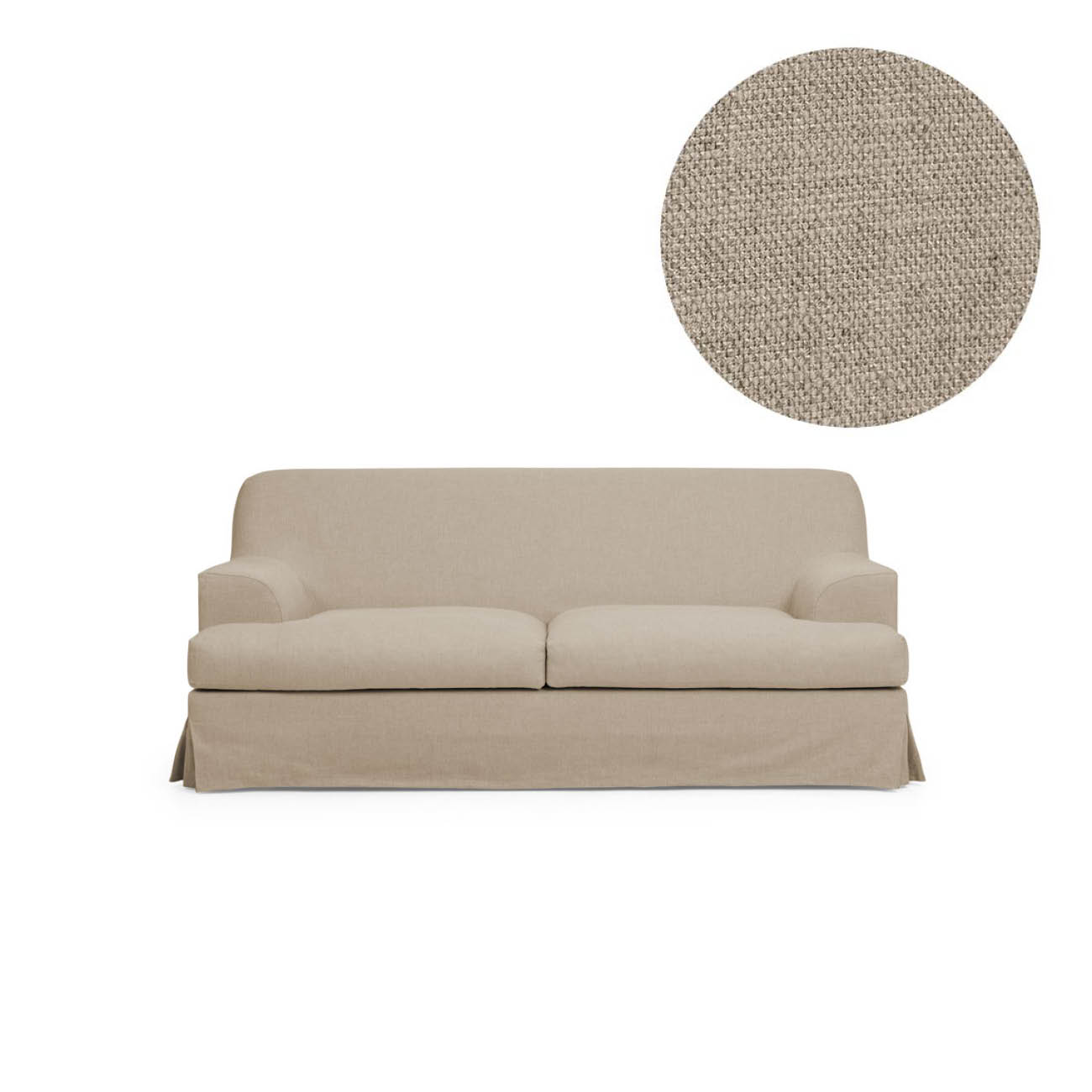 Klädsel Frances 2-Sitssoffa Khaki