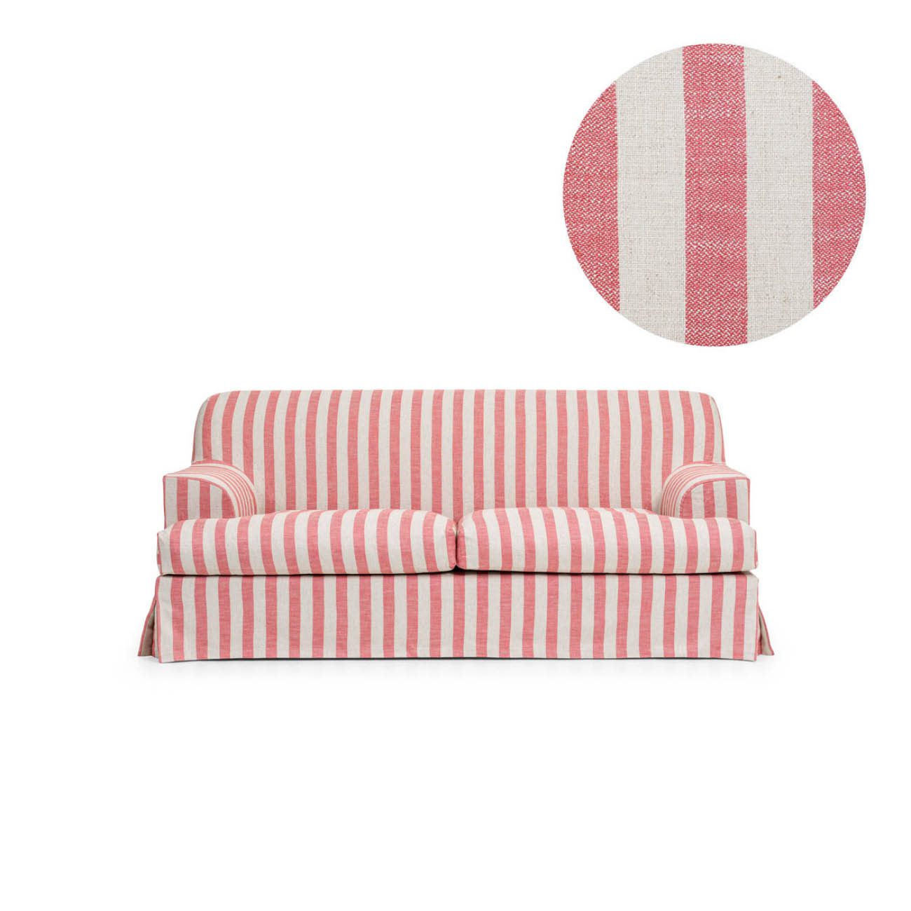 Klädsel Frances 2-Sitssoffa Randig Coral