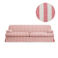 Trekk Frances 3-seters sofa Stripet korall