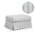Klädsel Frances Sittpuff Randig Ljusblå