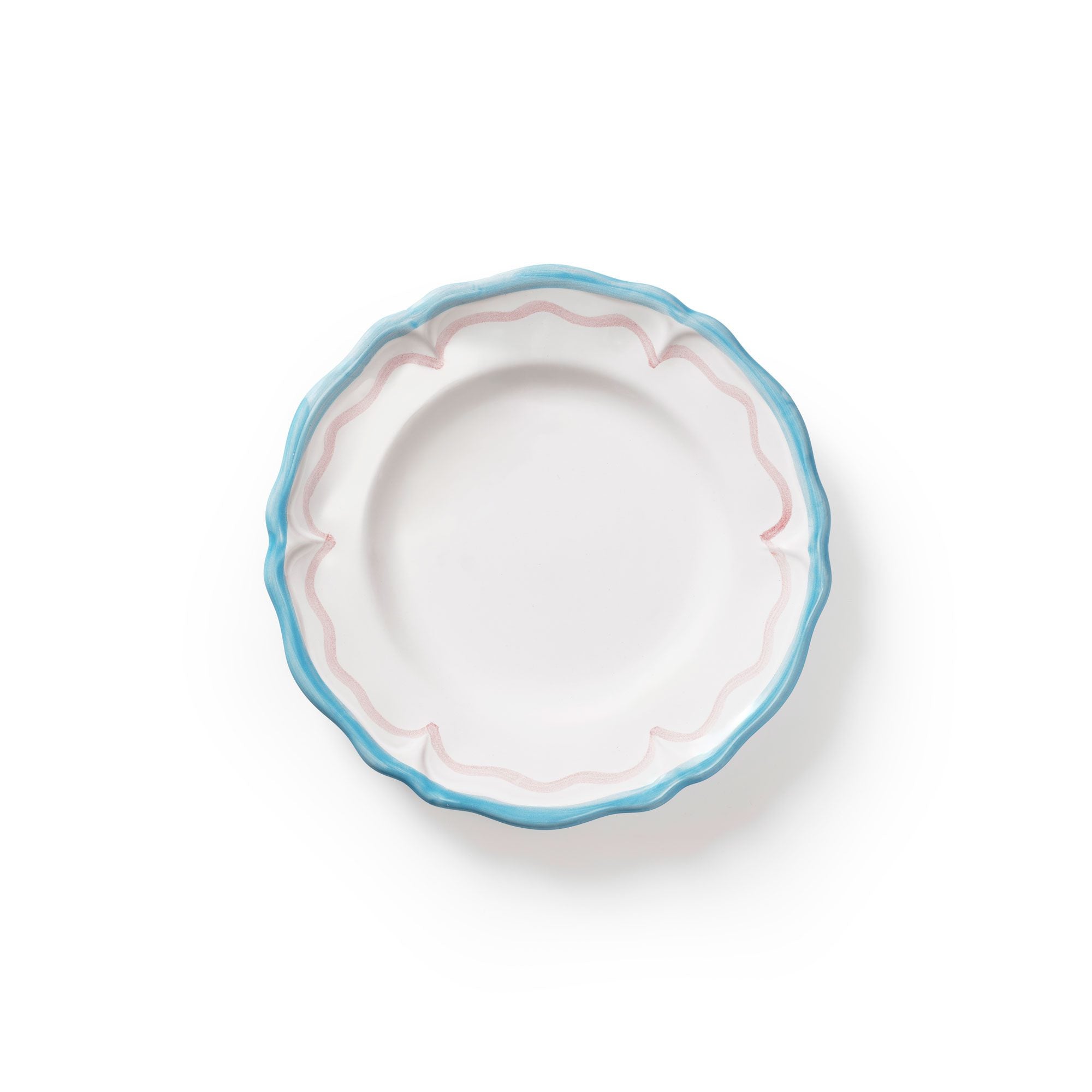 Gabriella Assiett 21 cm, Blå/Rosa