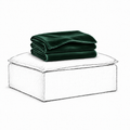 Trekk Luca Fotskammel Emerald Green