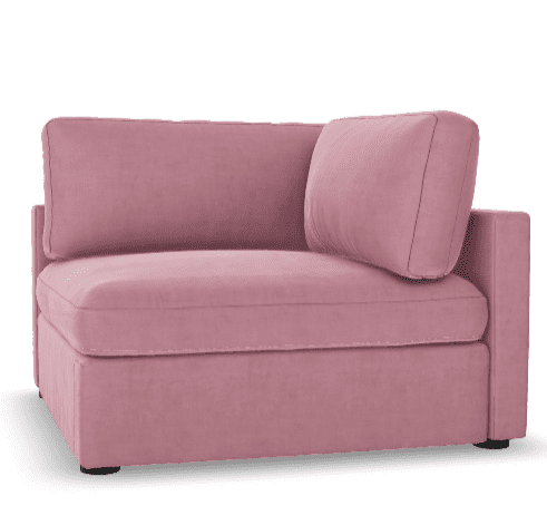 Lucie Hörnmodul Vänster Dusty Pink