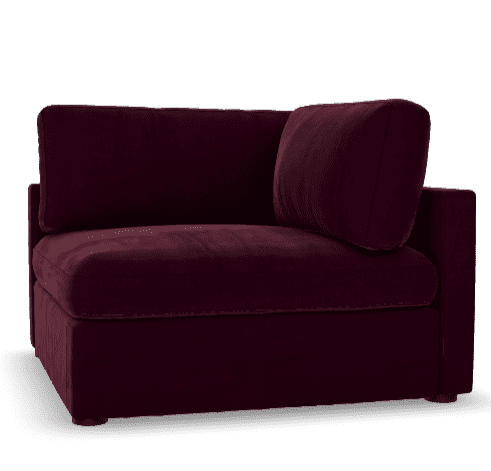 Lucie Hörnmodul Vänster Ruby Red