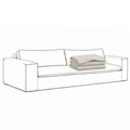 Trekk Luca Grande 3-Seters Sofa Off White