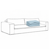 Cover Luca Grande 3-Seat Sofa Baby Blue