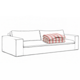 Cover Luca Grande 3-Seat Sofa Stripe Coral