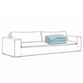 Trekk Luca Original 3-Seters Sofa Baby Blue
