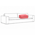 Trekk Luca Original 3-Seters Sofa Coral