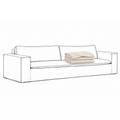 Trekk Luca Original 3-Seters Sofa Eggshell