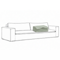 Trekk Luca Original 3-Seters Sofa Pistasj