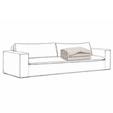 Trekk Luca Original 3-Seters Sofa Prikkete Brun