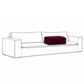 Klädsel Luca Original 3-Sitssoffa Ruby Red