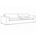 Trekk Luca Original 3-Seters Sofa True White