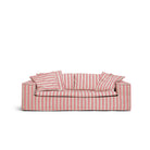 Randig soffa i linne