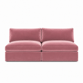 Lucie Grande 2-seters sofa (uten armlener) Dusty Pink