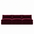 Lucie Grande 3-Sitssoffa (utan armstöd) Ruby Red