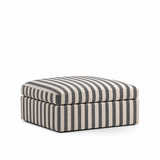 Lucie Ottoman Stripe Black