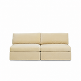 Lucie Grande 2-Seat Sofa (Without Armrests) Creme
