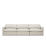 Lucie Grande 3-Sitssoffa Off White
