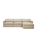 Lucie Grande 3-Sitssoffa (med fotpall) Khaki
