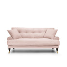 Blanca 2-Sitssoffa Blush är en Howard-soffa I rosa linne