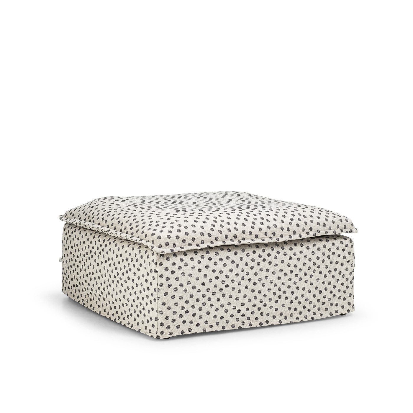 Luca Fotpall sittpuff puff divan schäslong prickig linne avtagbar klädsel Melimeli