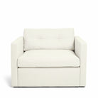 Dahlia Loveseat True White vit fåtölj rymlig stor Melimeli