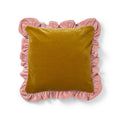 Cushion Cover Ruffles Amber/Dusty Pink