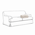 Cover Frances 2-Seat Sofa Off White